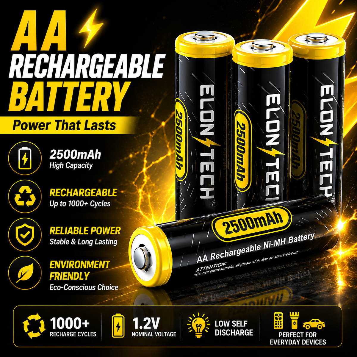 POWERCELL AA Rechargeable Battery pack