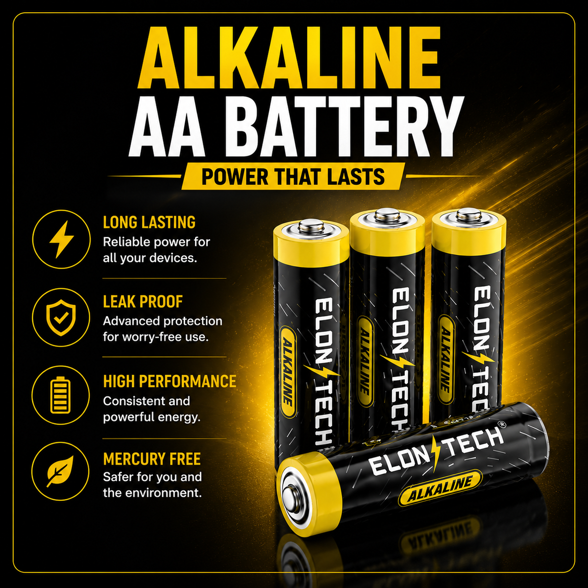 POWERCELL MAX AA Alkaline Battery
